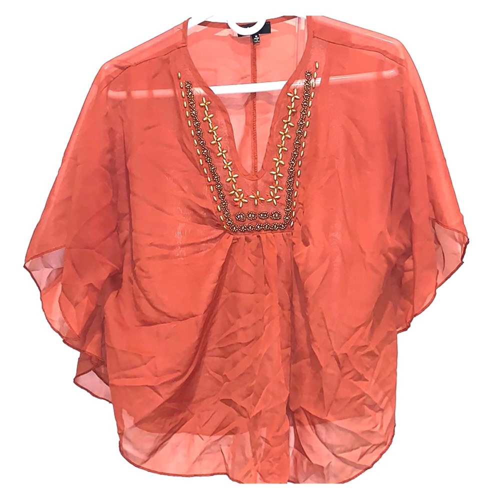 Embellished Sheer, Layering Top